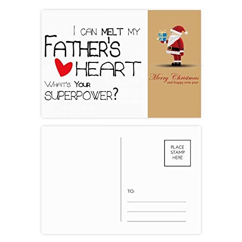 Cartes postales Papa Love Santa Claus (lot de 20 pièces)
