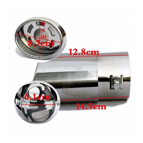 Cola de escape de acero inoxidable para reparar el tubo de silenciador trasero oxidado 4