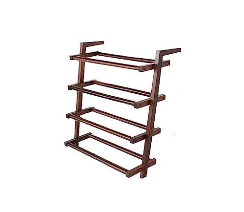 Nordic - Zapatero de madera maciza con estantes de almacenamiento de zapatos escalonados, organizador de zapatos de pie de varias capas para entrada y dormitorio, soporte de zapatos duradero con
