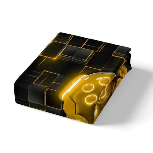 Housse de couette manette de jeu vidéo pour grand lit enfant et ado, parure de lit noire réversible - 6