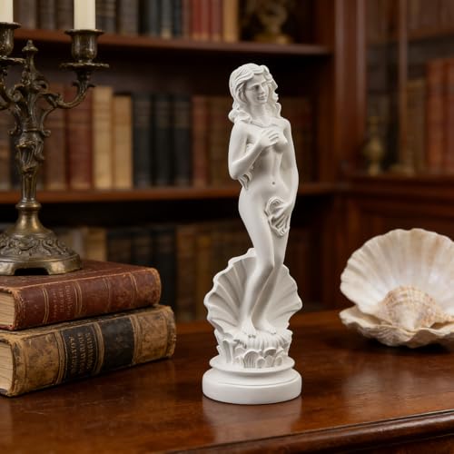 Estatua Birth of Venus blanca de resina 7.6 pulgadas miniatura 2