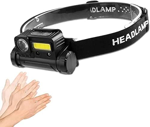 ASTROMETRIC Sensor LED Headlamp,Side Magnet Headlight,USB Rechargeable Head Flashlight,Waterproof Mini Fishing Lantern,Camping Torch (Sensor LED...