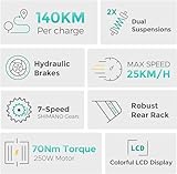 ENGWE Electric Bikes for Adults E26 Electric Bicycle 26 "x4 Fat Wheels, 48V 16AH Battery, Urban Commuter Ebike, 7-Speed Hydraulic Disc Brake - Image 2