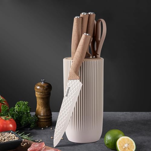 image for GOODA Kitchen Knife Set With Block,6-Piece Professional Chef Cooking K
