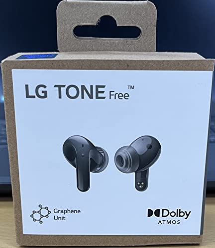 Lg Tone Free True Wireless Bluetooth Earbuds T90 - Adaptive Active Noise Cancelling Earbuds With Dolby Atmos, Black, Small #TOP6