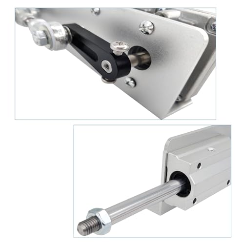 Jvnvlki Hubkolbenmotor DC 24V Maximaler Schub 18kg Einstellbarer Hub 3cm-15cm 120rpm mit Drehzahlregler (24V150mm120rpm)