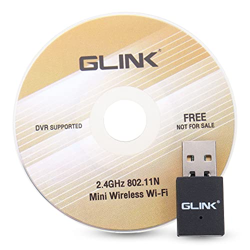 Image of GLINK GW-300 WiFi-Wireless USB Nano Reciever Dongle 500Mbps Nano Adaptor Ultra Fast | All-in-One Compatible with DAHUA, HIKVISION, CP Plus, PANASONIC etc. Supports PC /Laptop (DVR /PC WiFi DONGLE)