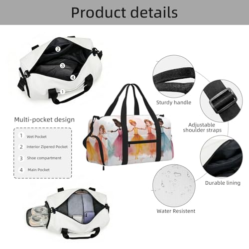 Bolsa deportiva resistente al agua que separa tu calzado sucio 5