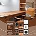 Teak Wood Cleaner, Wood Care Restoration Set, Teak Cleaner & Brightener Kit, Teaks Restore Set, Woods Stain Remover & Application Tools for Furniture Indoor Outdoor Marine Deck Fence Patio Yacht