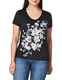 Hanes Women's Short Sleeve V-Neck Graphic T-Shirt