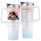 Aokonby Mom Gifts From Daughter Birthday Gifts for Mom From Son - 40 Oz Dinosaur Travel Cup Gift Set Chirstmas Mothers Day Presents For Moms - Don't Mess With Mama White Tumbler with Lid Straw