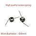 V-Spring, 0.6 Wire Diameter Torsion Small Torsion Spring, Hairpin Spring, 180/120/90/60 Degree Torsion Spring, 10pcs(3 laps 120 Degrees)