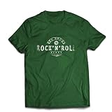 lepni.me T-Shirt pour Hommes Sex Drugs and Rock and Roll - 1960, 1970, 1980 - Groupe de Rock Vintage - Musicalement - vêtements de Concert (L Bouteille Vert Multicolore)