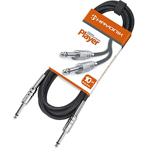 Cabo para Instrumentos P10X P10 10M, Hayonik, Preto