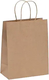 Sacola Para Presente, Scrity, Mini, Kraft, 15x9,5x7,5cm, Pacote com 10