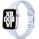 ❥❥【Sicherer Anschluss】Der strap kompatibel mit iwatch wird an beiden Enden mit Uhrenösen geliefert,die präzise und sicher an der watch-Schnittstelle einrasten.Einfach mit einem Knopf zu installieren und zu entfernen.Jiamus Sport schlank Armband für iWatch wird mit einer Vielzahl beliebter Farboptionen geliefert,um Ihre Uhr modischer aussehen zu lassen.Unterstreichen Ihren einzigartigen Geschmack.
