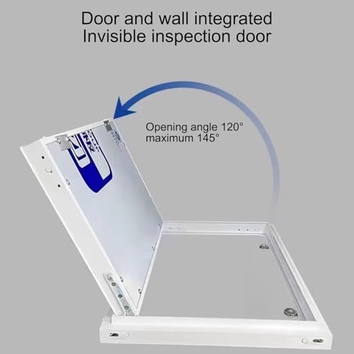 Paintable Large Plasterboard Access Panel, Concealed Inspection Door with Handle, 30x60cm Service Access Hole Cover for Walls, Ideal for Home Renovation and Repairs