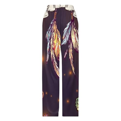 Bas de pyjama femme long Attrape-Rêves en taille S avec poches - 5