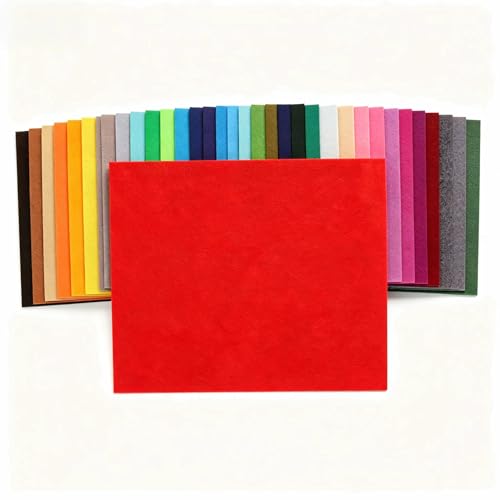 FVOLREM Assorted Craft Felt Sheets: 20 Pack 8x12 Inch Rectangles