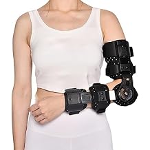 Hinged Elbow Brace Arm Support for Ulnar Nerve Entrapment, Post OP Elbow Brace for Cubital Tunnel Syndrome Physical Therapy and Recovery,for Sleep and Work, for Woman, Man,Right