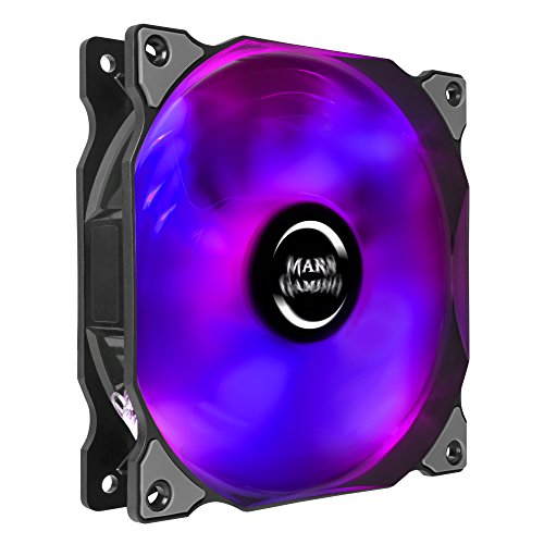 Mars Gaming MFRGBKIT, Kit 3 Ventole RGB da 120 mm, Telecomando Incluso, Nero