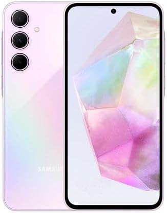 Samsung Galaxy A55 5G A556E 256GB Dual-SIM GSM Unlocked Android Smartphone (Latin Variant/US Compatible LTE) - Awesome Lilac