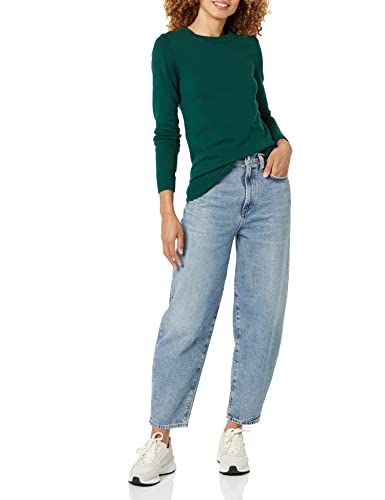 Image of Amazon Essentials Women's Lightweight Soft Crewneck Sweater, 100% Cotton, Plus