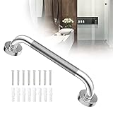  Asa de Seguridad para Baño,Baranda De Baño SUS 304 de acero inoxidable Antideslizante Apoyabrazos del Cuarto con barra de soporte Barra de Apoyo para Bañera Baño Cocina Escalera Pasamanos 40cm/Φ32cm