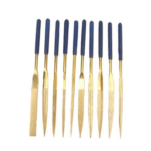 Balacoo 10 Pcs Diamond File Set Flat File Kit Needle File for Woodworking Hand Tools Diamond Needle File Hobby Files Jewelry Tools Needles Jewelry Tool Diamond Coated File Wood Rasp