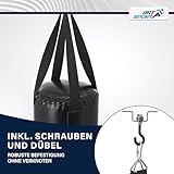ArtSport Boxsack Set gefüllt & hängend – Kinder Boxset 10 kg mit Boxhandschuhen, Bandagen & Deckenhalterung – ab 6 Jahre – Sandsack Boxen Kickboxen - 6