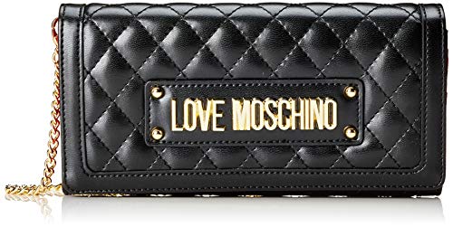 Preisvergleich Produktbild Love Moschino Unisex-Erwachsene Jc5601pp18la0000 Geldbeutel, Schwarz (Nero), 9x3x19 centimeters