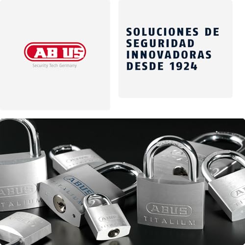 Miniatura 5 de Abus Candado De Combinación 145 40 Titanio - Candado Para Maletas, Taquillas Y Mucho Más - Candado De Aluminio - Código Numérico Personalizable - Nivel De Seguridad Abus 4