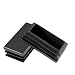 MELIFE 8 Pack 1" x 2" Black Rectangle Tubing for Plastic Plugs Anti Slip Chair Leg Caps Pipe Tubing End Cap Durable Chair Glide. (1 2 Rectangle Plug)