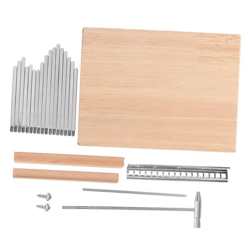 Toddmomy Diy Wooden 17 Key Kalimba Kit Portable Thumb Piano for Kids Beginners Music Instrument Small African Piano