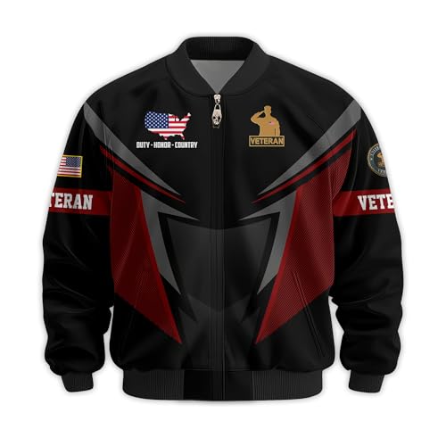Proudly Served Veterans Jacket, Veterans Day Jacket, Military Jackets for Men, Veteran Gifts for Men, Ideal 4th of July Gifts