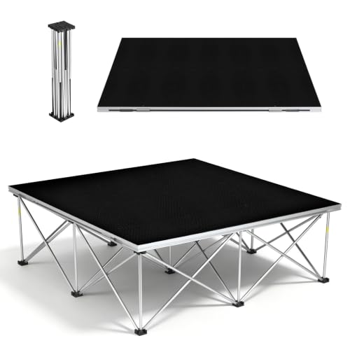 Image of 4x12ft Heavy Duty Portable Stage Platform, 1540 lbs Capacity Modular Stage