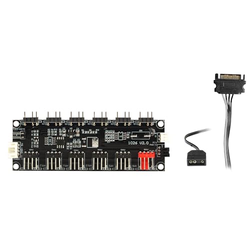 CiT Mirage Black Mid-Tower PC Gaming Case ATX with 2 x Tempered Glass Panels - 30% Tint Tempered Glass Side Window with 4 x Infinity 120mm ARGB Dual-Ring Fans & 6-Port Hub Included - Image 8