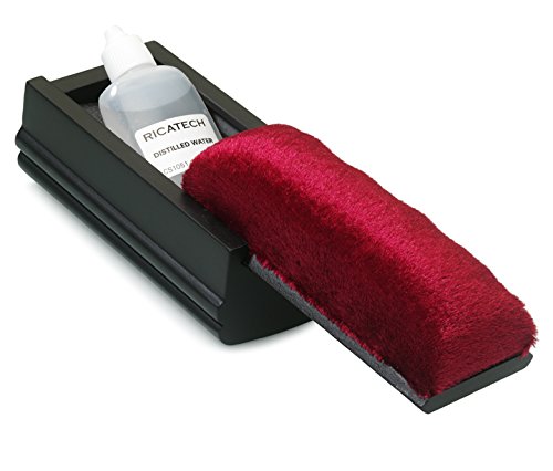 Ricatech CS1051- Kit de limpieza de discos de vinilo, cepillo de limpieza antiestático, agua destilada