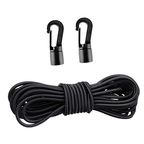 HEATSHAKING 1 set Corda Bungee Elasticizzata per Kayak con Ganci Kit Fissaggio per Barche e Tende Alta Durabilità e Versatilità Ganci per Uso Outdoor
