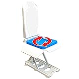 Tranquilo Premium Electric Bath Lift with Padded, SAFESWIVEL Rotating SEAT and Electric Recline. 300lb. Lifting Capacity and Extra High Lifting Range up to 21.5 inches.