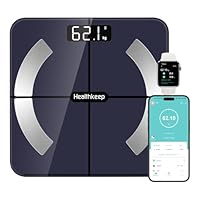 Bilancia Intelligente Impedenziometrica Bluetooth con App, Bilancia Digitale Smart per Grasso...