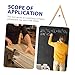 TEHAUX Wood Blackboard Compass Whiteboard Compass Geometry Drawing Compass Demonstrations Tool for Classroom Outdoor Drawing Supply