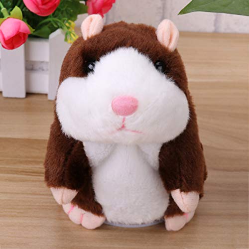 Toyvian Brinquedo de Pelúcia Hamster Falante de Pelúcia Mimetismo Brinquedo Eletrônico de Animal de