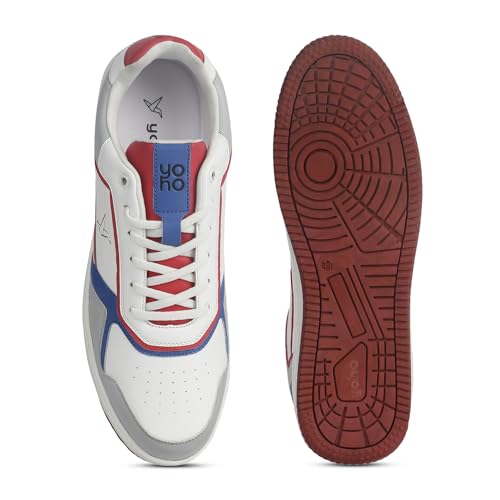Image of YOHO Colored PU Fashion Sneaker for Men | Comfortable Shoes | Cushioned Insole | Quick-wear Elastic Laces | Lightweight | Dynamic Feet Support | Fashionable | Stylish | Modern