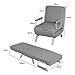 COSTWAY Sofá Cama Plegable Individual Silla Sillón Ajustable Tumbona con Colchón para...