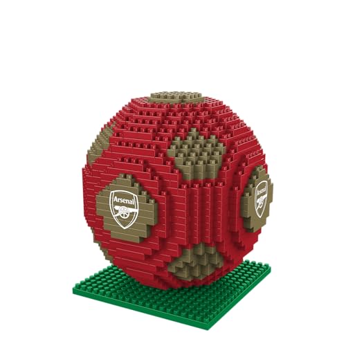 FOCO Officially Licensed 3D Football BRXLZ Bricks Building Construction Toy in Alternative Team Colours (Arsenal FC)