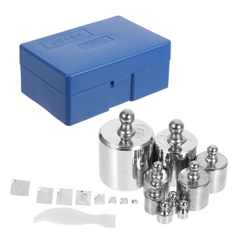 KICHOUSE High Precision Calibration Weights Set Small Weights for Digital Scales Reliable Accuracy for Calibration Includes Case and Tweezers