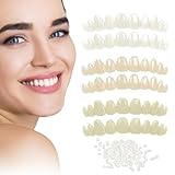 Tooth Repair Kit, Temporary Natural Shade for Filling The Gap, Moldable Thermal Beads Replacement Kit, Replace The Missing or Broken Tooth, Fake Teeth Replacement Kits - 6PCS (White & Khaki)