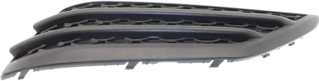 DAT AUTO PARTS Front Right Passenger Side Bumper Cover Grille Insert Bracket Trim Molding Replacement For 2016 2017 2018 Honda Pilot Without Park Assist Black Textured Plastic Closed Grid HO1039130