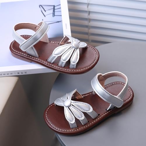 IWIHMIV Kids Beach Sandals Girls Open Toe Cute Flat Summer Dress Shoes Non Slip Lightweight Beach Walking Sandals4